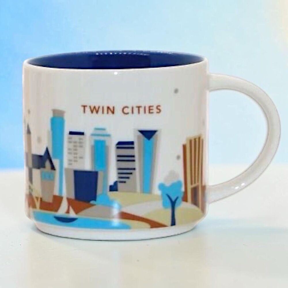 Starbucks TWIN CITIES You Are Here Collection Ceramic 14 oz Coffee Mug 2017